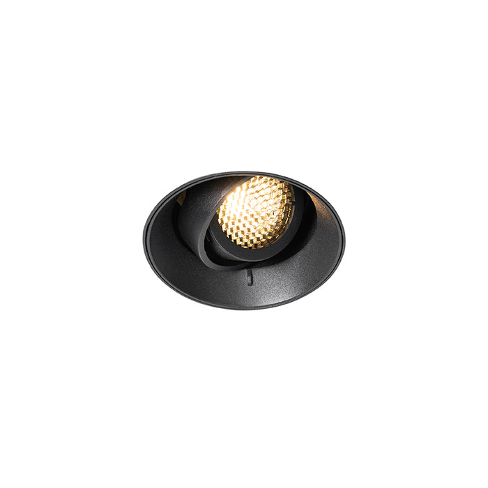 QAZQA Moderne inbouwspot zwart GU10 rond trimless - Oneon Honey