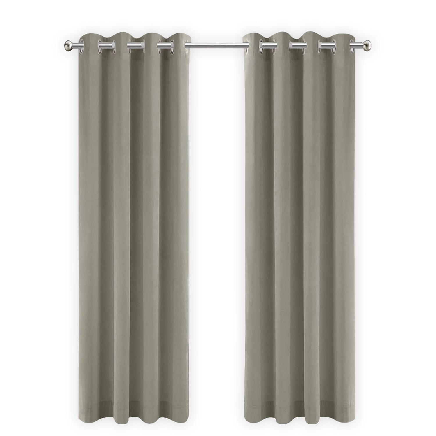 LW Collection Kant en klaar gordijnen taupe 140x270cm