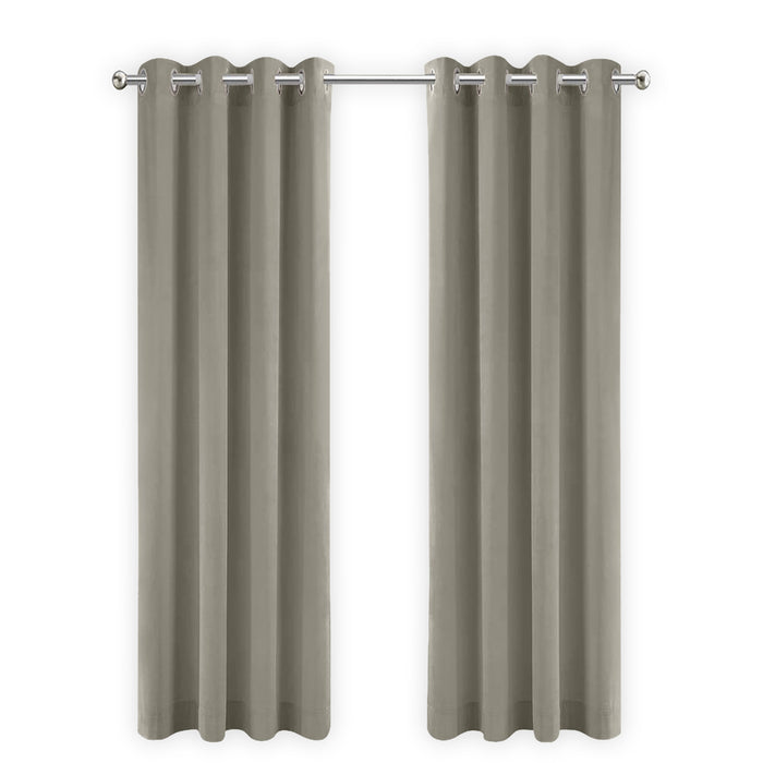 LW Collection Kant en klaar gordijnen taupe 140x270cm