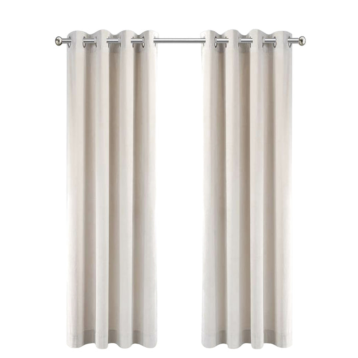 LW Collection Kant en klare gordijnen wit 140x175cm