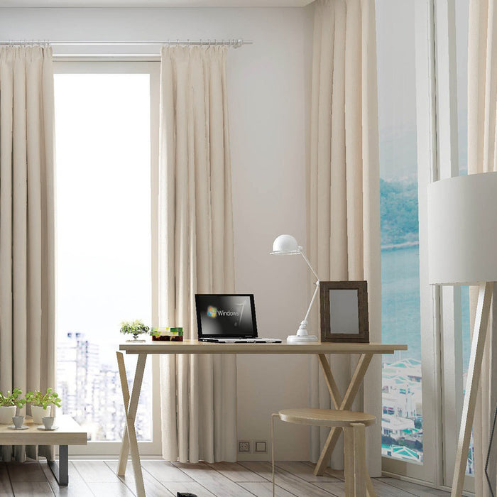 LW Collection Kant en klare gordijnen wit 140x175cm