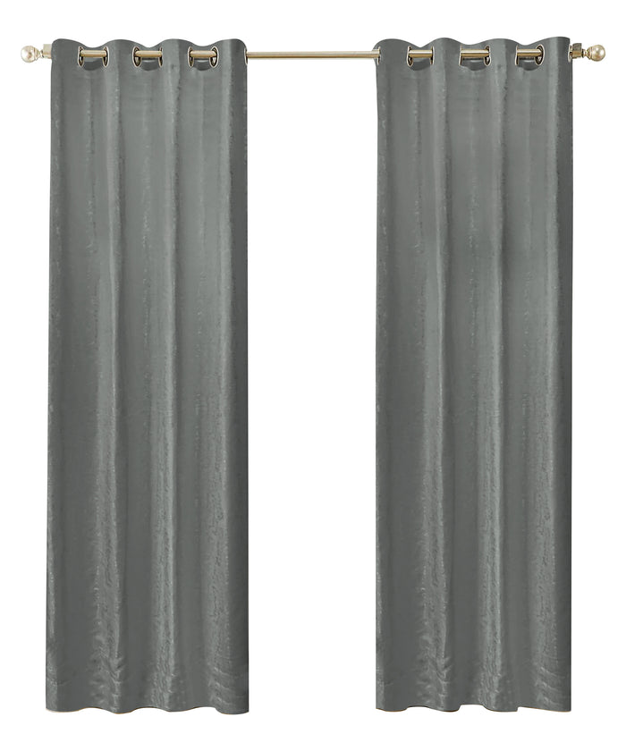 LW Collection Kant en klaar gordijnen grijs 140x270cm