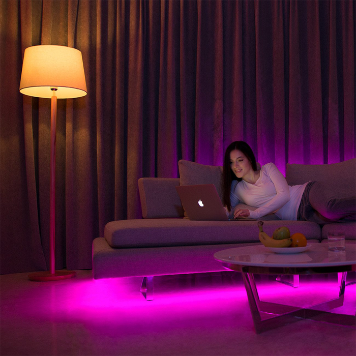 HOFTRONIC - Smart LED Strip 5m - RGB Flow Color - WiFi + Bluetooth -