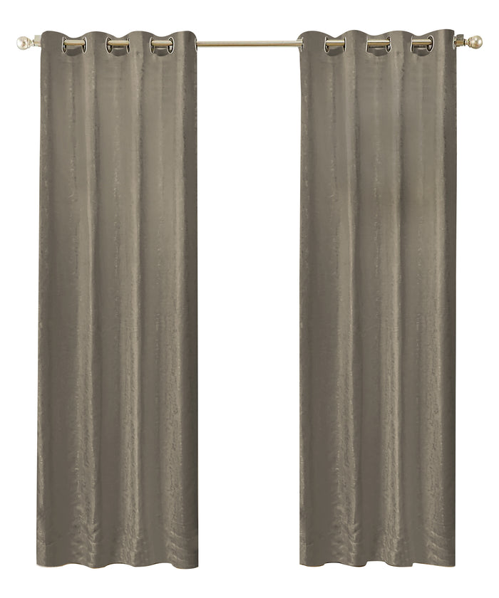 LW Collection Kant en klaar gordijnen taupe 140x225cm