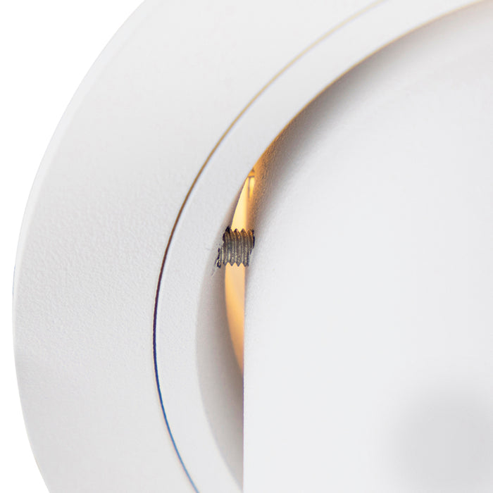 QAZQA Smart inbouwspot wit kantelbaar incl. wifi GU10 - Installa