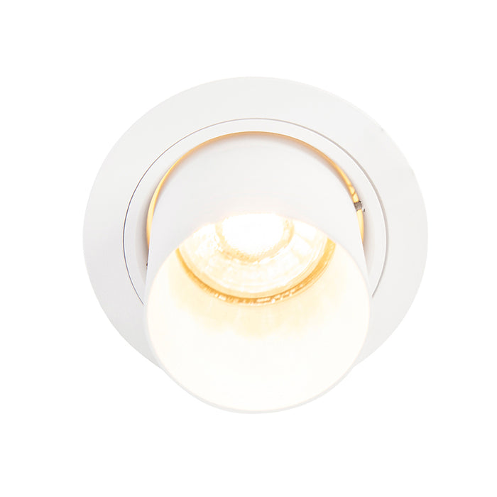 QAZQA Smart inbouwspot wit kantelbaar incl. wifi GU10 - Installa