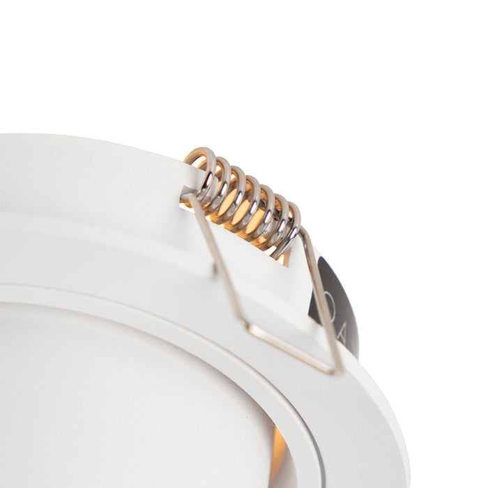 QAZQA Smart inbouwspot wit kantelbaar incl. wifi GU10 - Installa