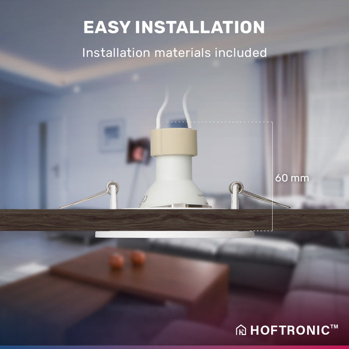 HOFTRONIC 3x Dublin Smart Inbouwspots RGBWW IP20 Wit