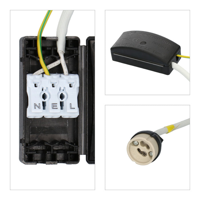 Hofronic 3x Bari - LED Inbouwspots Badkamer IP65 Zwart