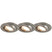 QAZQA Set van 3 inbouwspots staal incl. LED IP44 - Relax LED