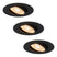 HOFTRONIC 3x Miro - LED Inbouwspots Zwart Kantelbaar