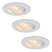 HOFTRONIC 3x Pittsburg - LED Inbouwspots Wit Kantelbaar