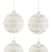 J-Line Kerstballen Xmas Wit Zilver Set van 4