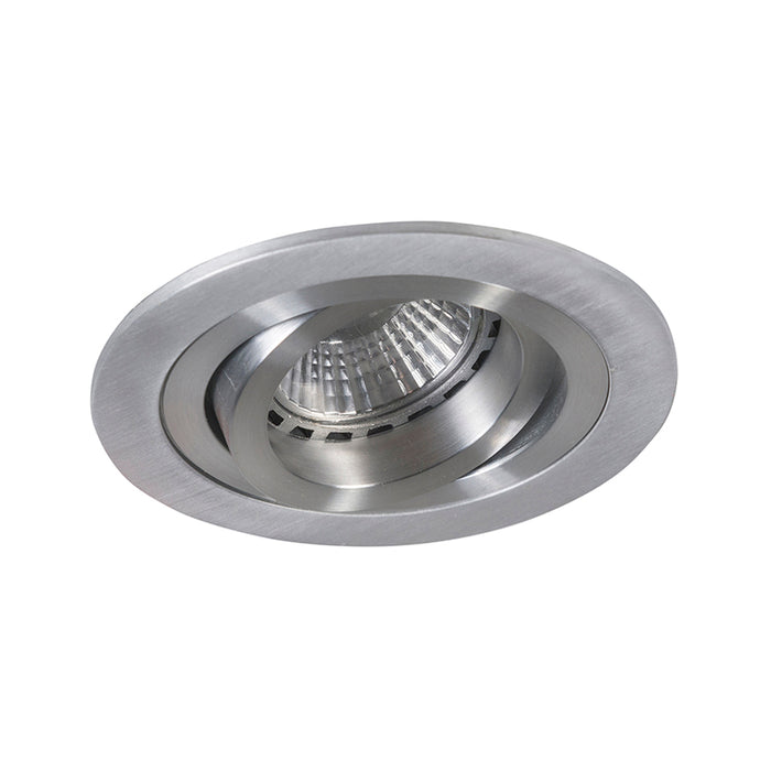 QAZQA Moderne inbouwspot staal draai- en kantelbaar - Rondoo