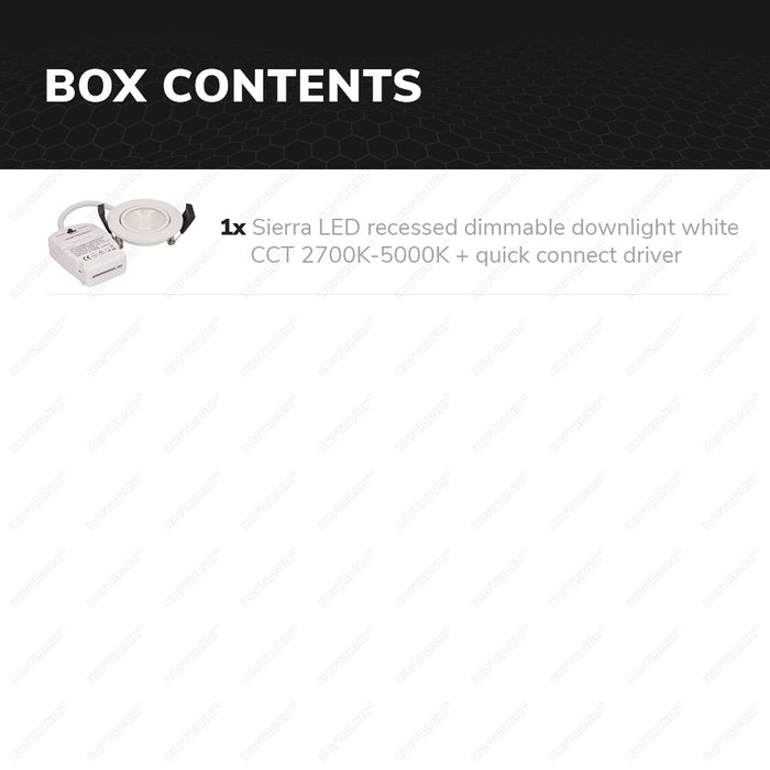 HOFTRONIC  Sierra - LED Inbouwspots Badkamer IP65 Wit