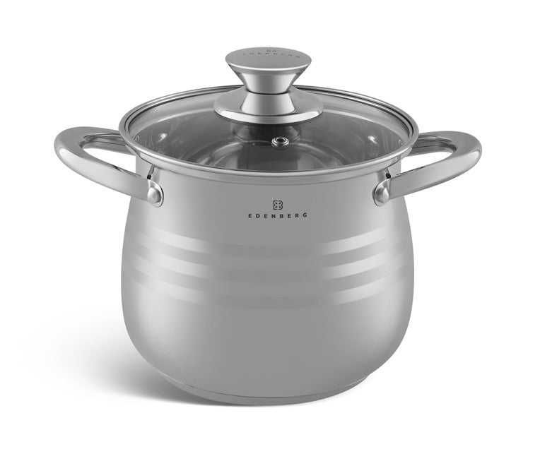 Edenberg Classic Line - Kookpan met Deksel - RVS - Ø 20 cm - 5.5 L