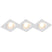 QAZQA Set van 3 inbouwspots wit incl. LED 3-staps dimbaar - Miu