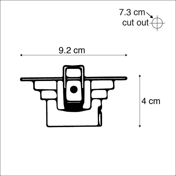 QAZQA Set van 3 inbouwspots wit incl. LED 3-staps dimbaar - Miu