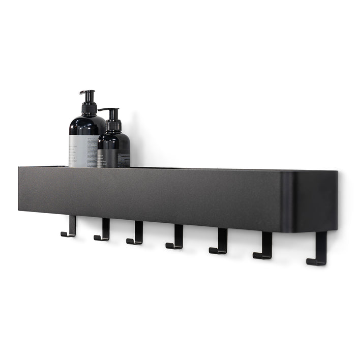 Spinder Design Multi 7 Wandkapstok H 13 cm - Zwart