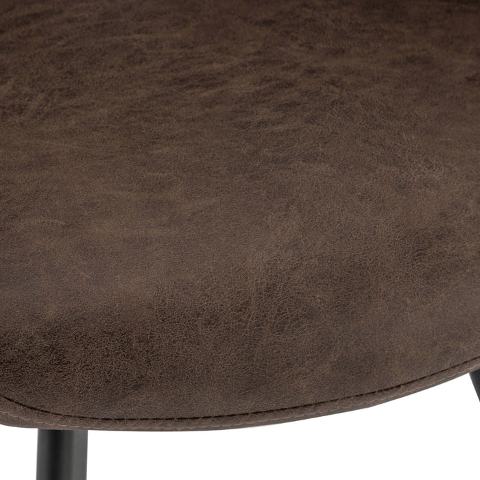 Furnihaus Eetkamerstoelen Moon - Metaalpoot - Microvezel - Taupe - Set