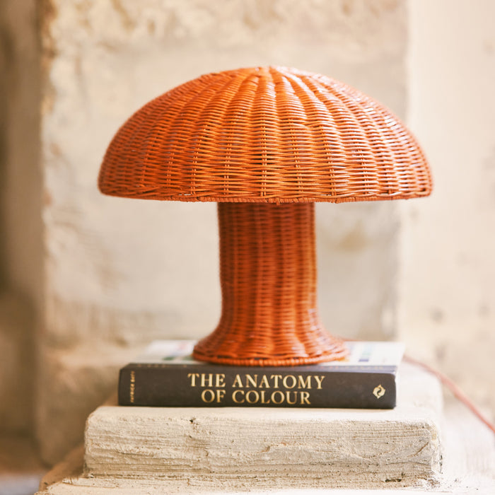 HKliving Rattan Tafellamp - Coral