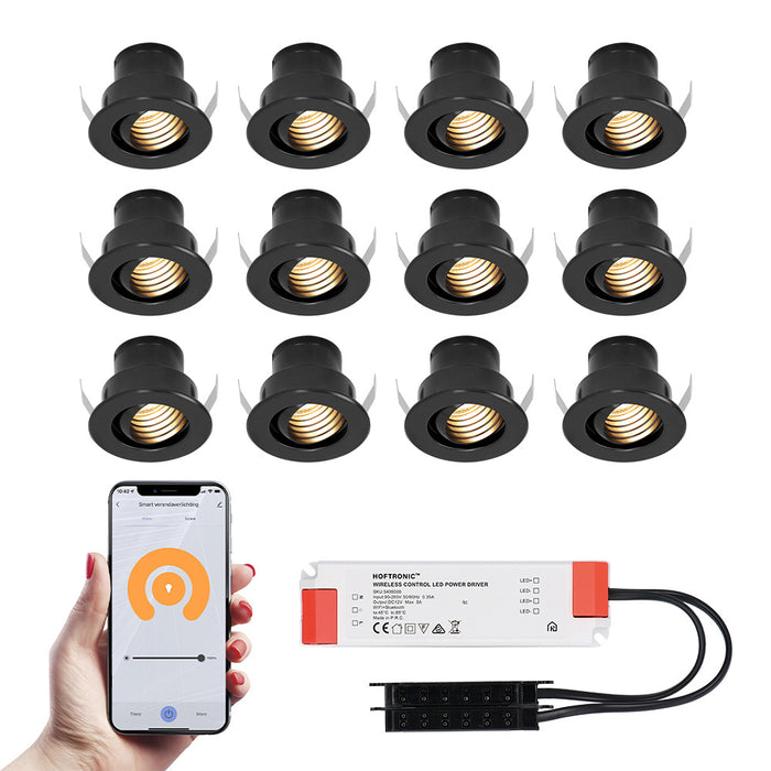 HOFTRONIC 12x Medina - Mini LED spotjes 12V IP44