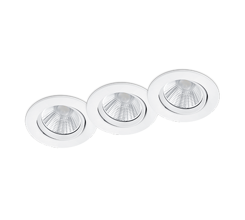 Trio Leuchten Pamir Inbouwspots 3x SMD 5,5W Wit