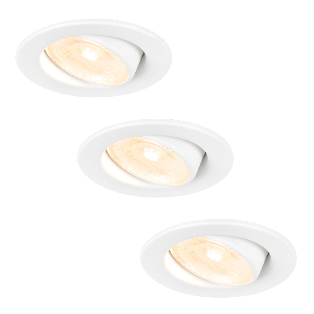 HOFTRONIC 3x Malta - LED Inbouwspots Badkamer IP44 Wit