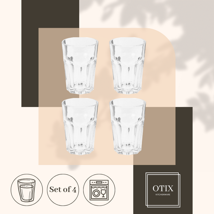 OTIX Mojito Glazen Limonadeglazen Waterglazen 4 Stuks 36 cl Transpa...