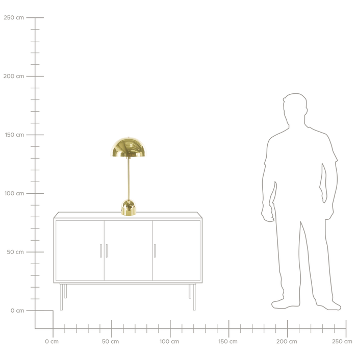 Beliani - MACASIA - Tafellamp - Goud - Metaal