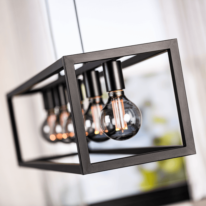 Vurna Jolijn hanglamp zwart staal 5L