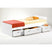 Emob - Bed Barko 90x200 met 3 lades - wit