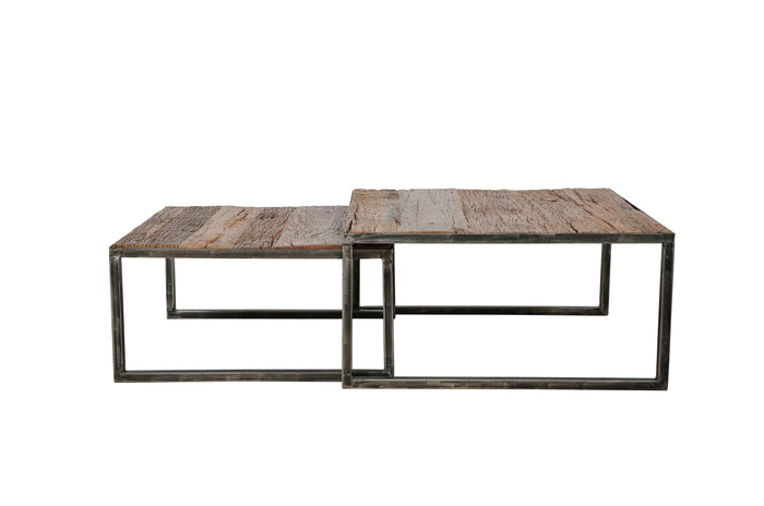 Duverger Recycled - Salontafels - set van 2 - grained - robuust