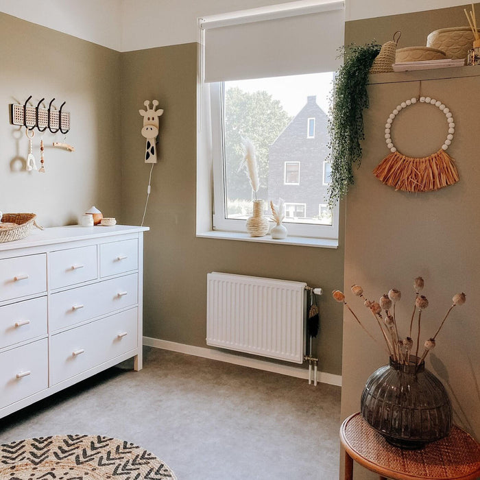 Houten wandlamp kinderkamer | Giraffe - blank