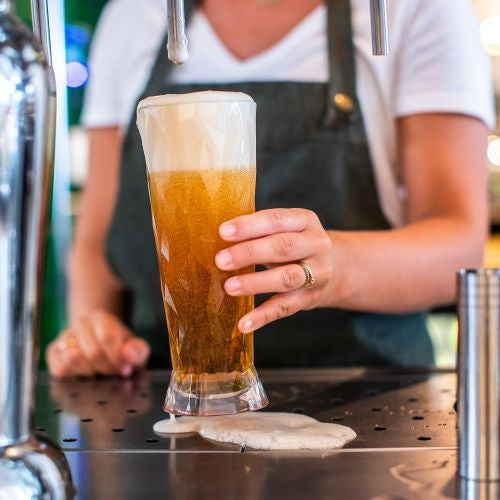 Bierglas, 0.5 L, Set van 2, Organic, Transparant - Koziol | Club No. 1