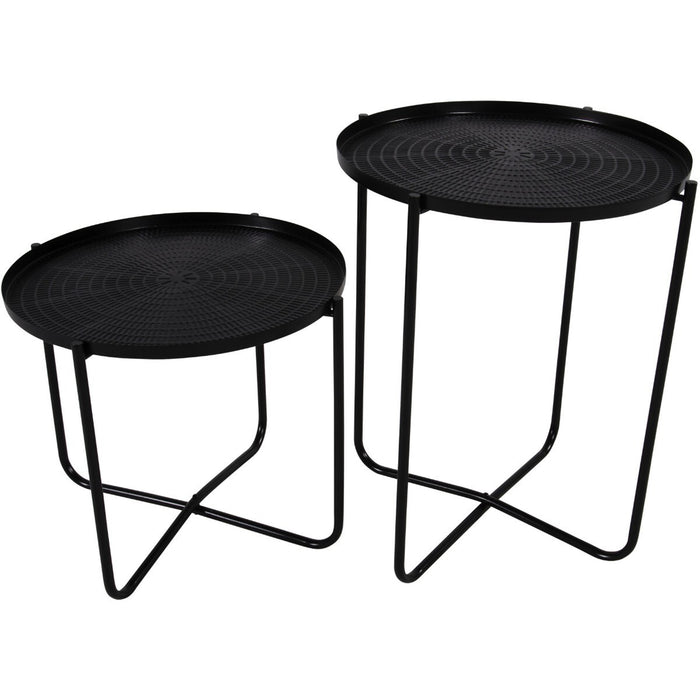 Lesli Living Bijzettafel Sumba Zwart 35 cm