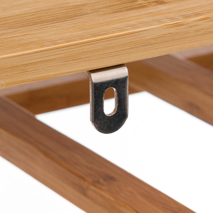 5five Wijnrek - 8 lagen - 32 flessen - bamboe hout - 45 x 24 x 89 cm