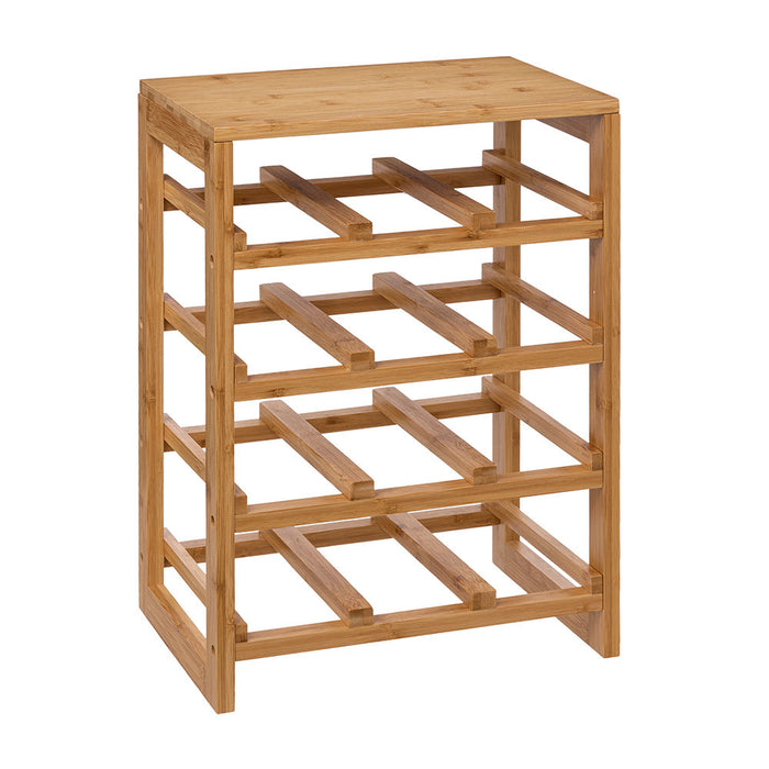5five Wijnrek - 8 lagen - 32 flessen - bamboe hout - 45 x 24 x 89 cm
