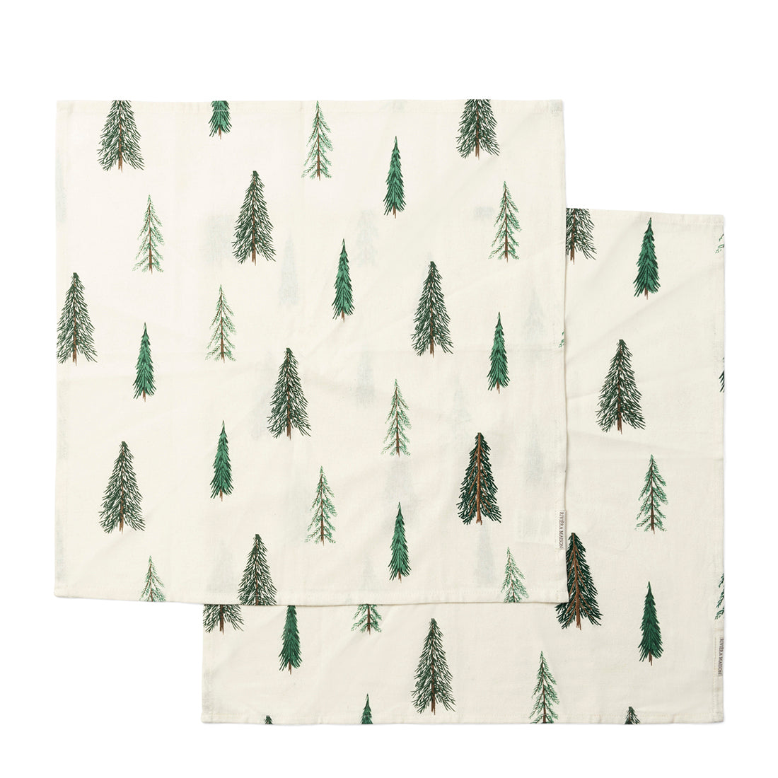 Riviera Maison Textielen servetten groen - Winter Forest set van 2