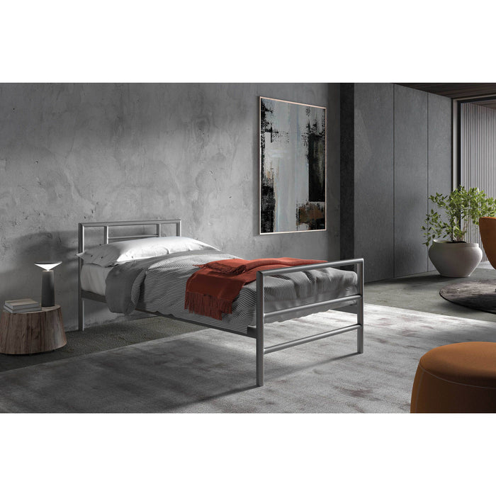 Rousseau - Bed Sandro 90x200 metaal - grijs