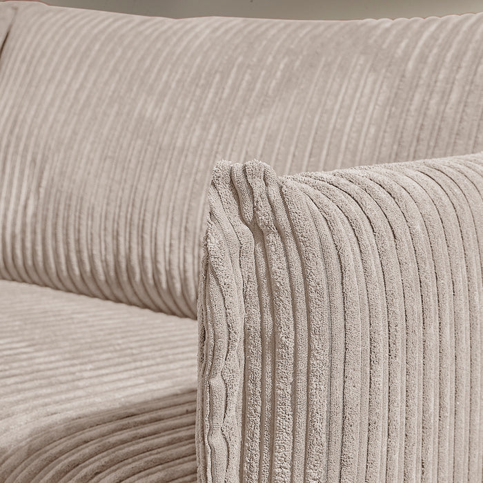 Stofstaal by fonQ Ribbon - Crème - Rib