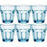 Bormioli Rocco Drinkglazen - 6x stuks - blauw - 270 ml