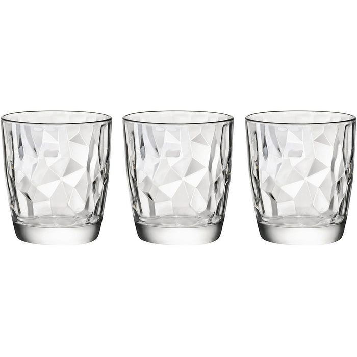 Bormioli Rocco Drinkglazen Diamond - 3x - glas - 305 ml