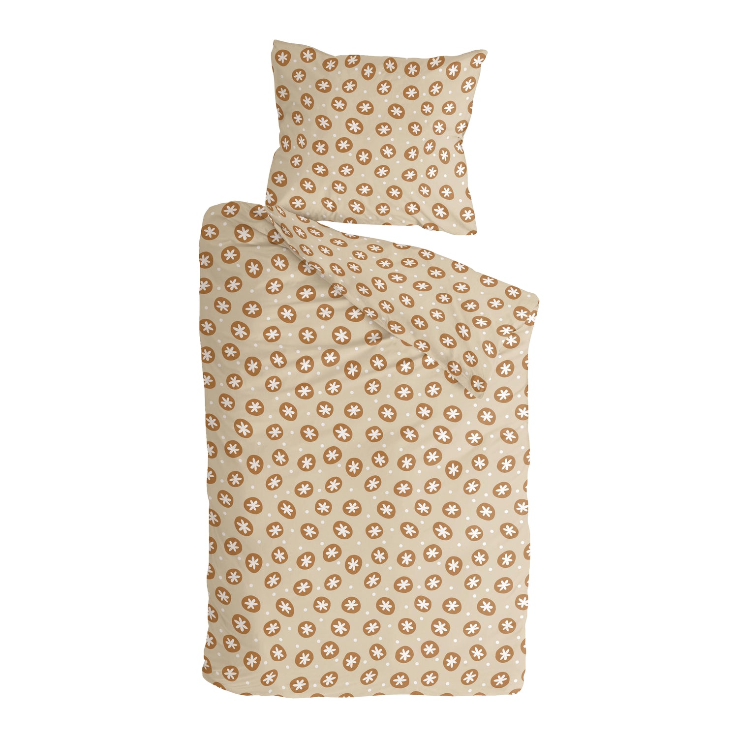 Walra Bubble Stars Dekbedovertrek 140 x 220/240 cm - Beige