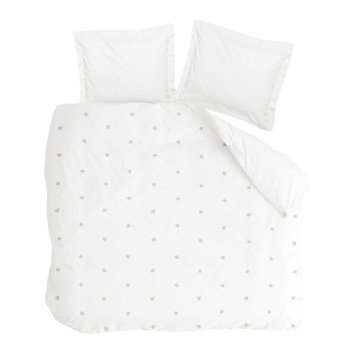 Walra Calm Clover Dekbedovertrek 240 x 220/240 cm - Wit
