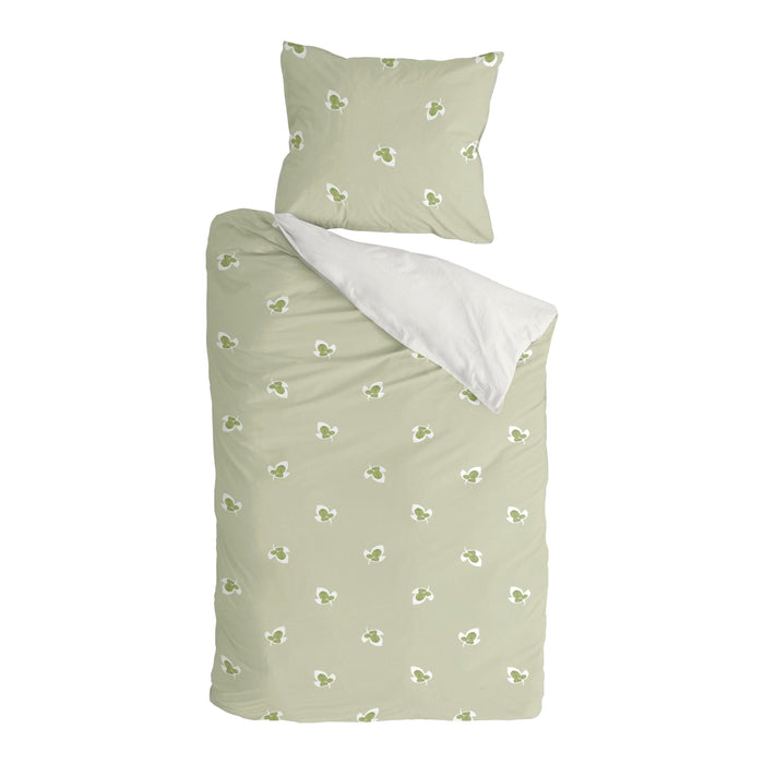 Walra Glossy Grapevine Dekbedovertrek 140 x 220/240 cm - Groen
