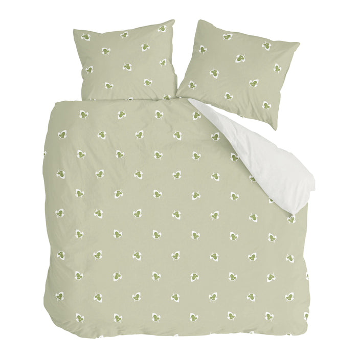 Walra Glossy Grapevine Dekbedovertrek 240 x 220/240 cm - Groen
