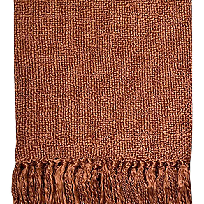 Malagoon Solid Plaid 125 x 150 cm - Rusty Brown