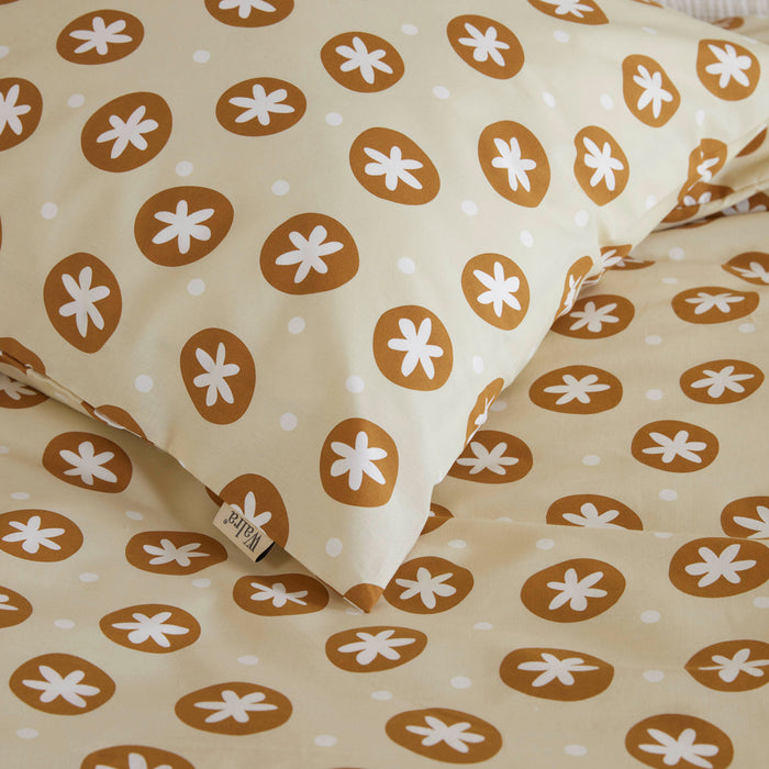 Walra Bubble Stars Dekbedovertrek 200 x 220/240 cm - Beige