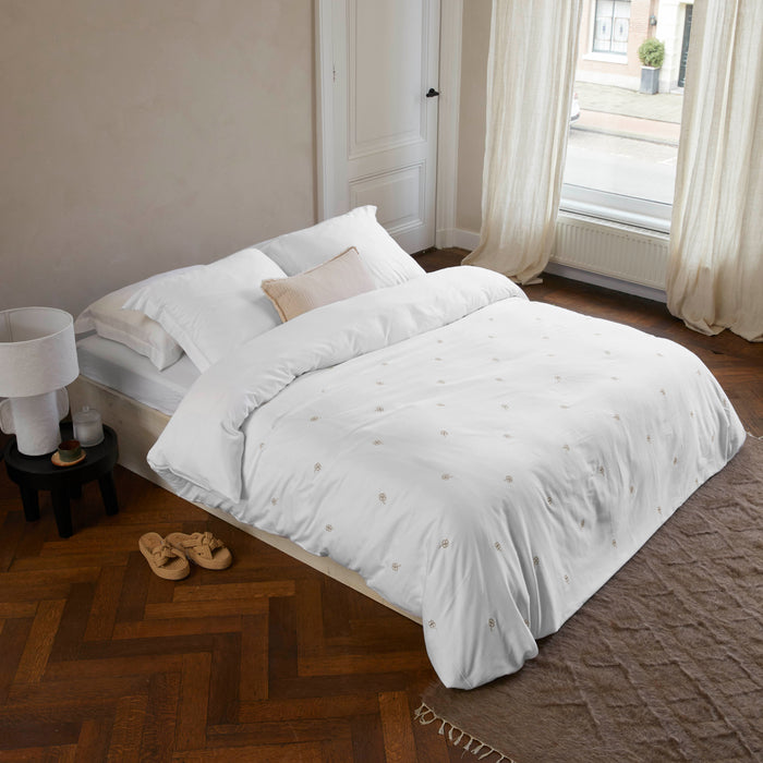 Walra Calm Clover Dekbedovertrek 200 x 220/240 cm - Wit